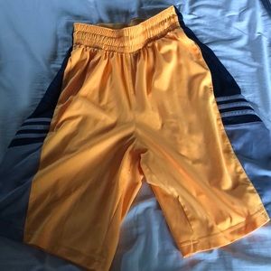 Adidas Yellow Basketball/Athletic Shorts